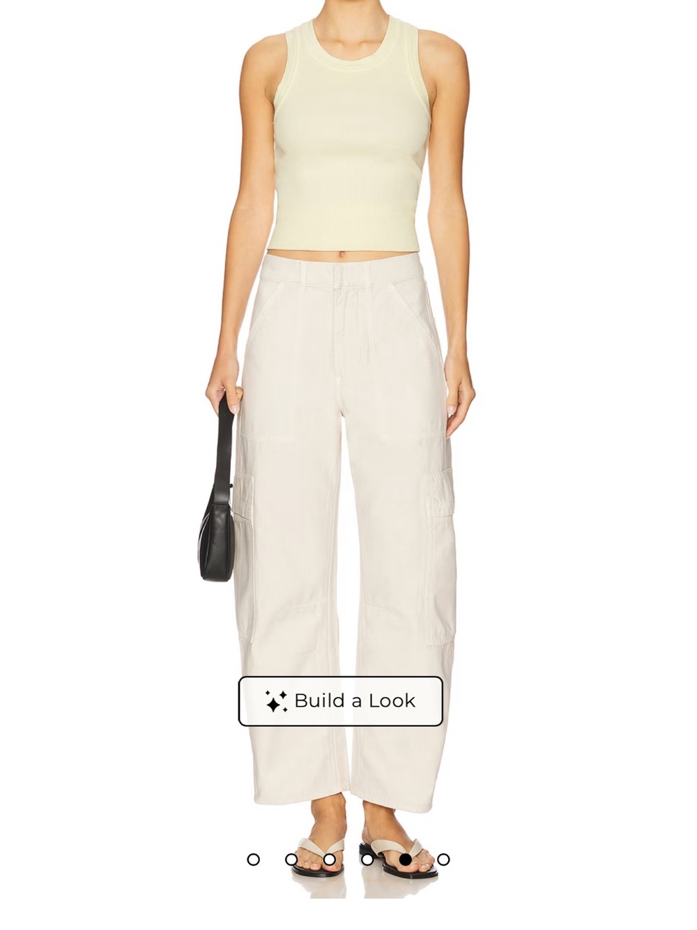Citizens Of Humanity Marcelle Cargo Pant in Cream in size 30
